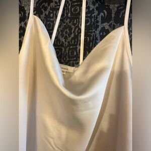 White Pleione satin top with pretty back detail SM